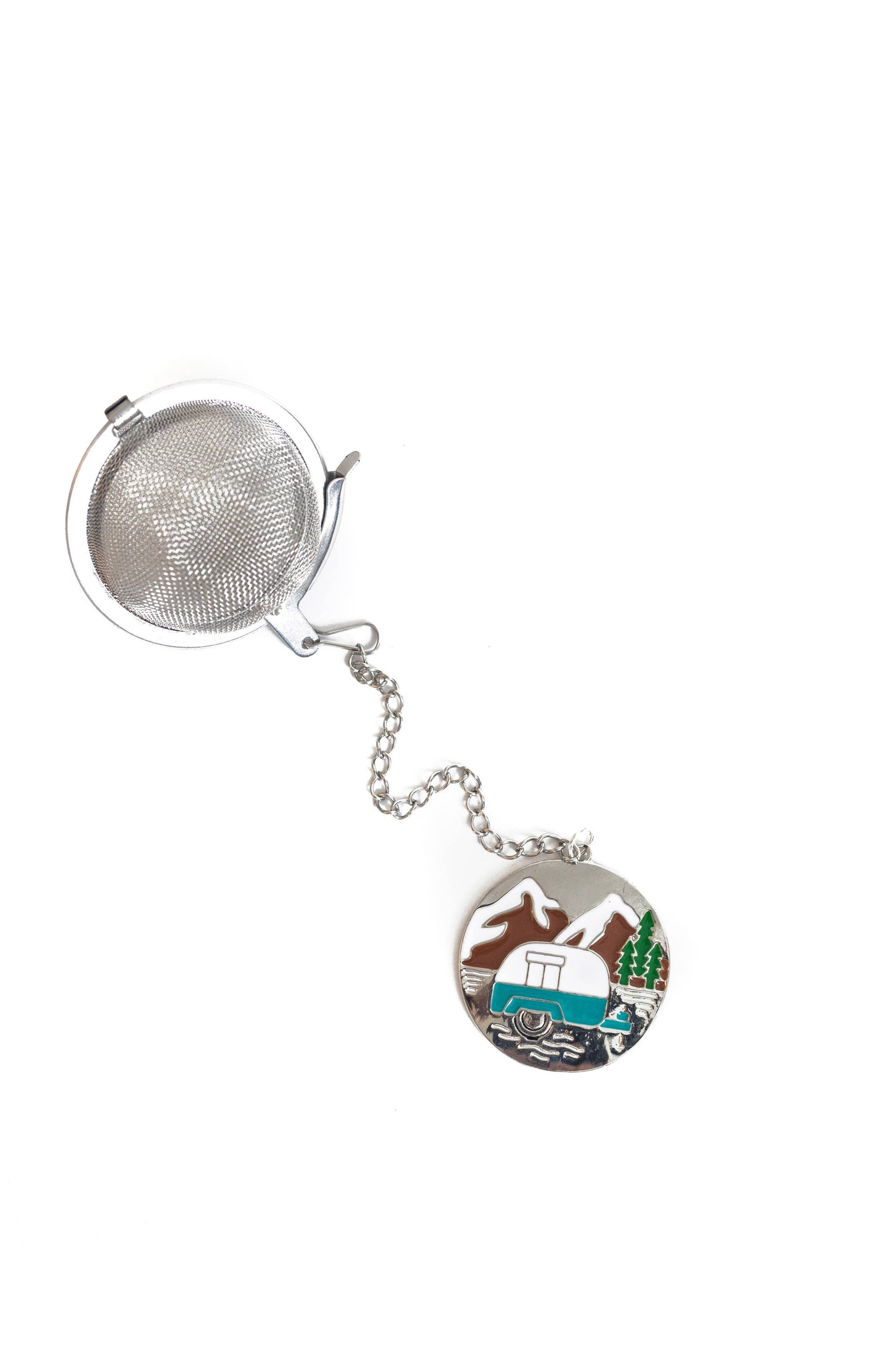 Loose Leaf Tea Infuser, Vintage Camper Charm Ball, Tea Gift