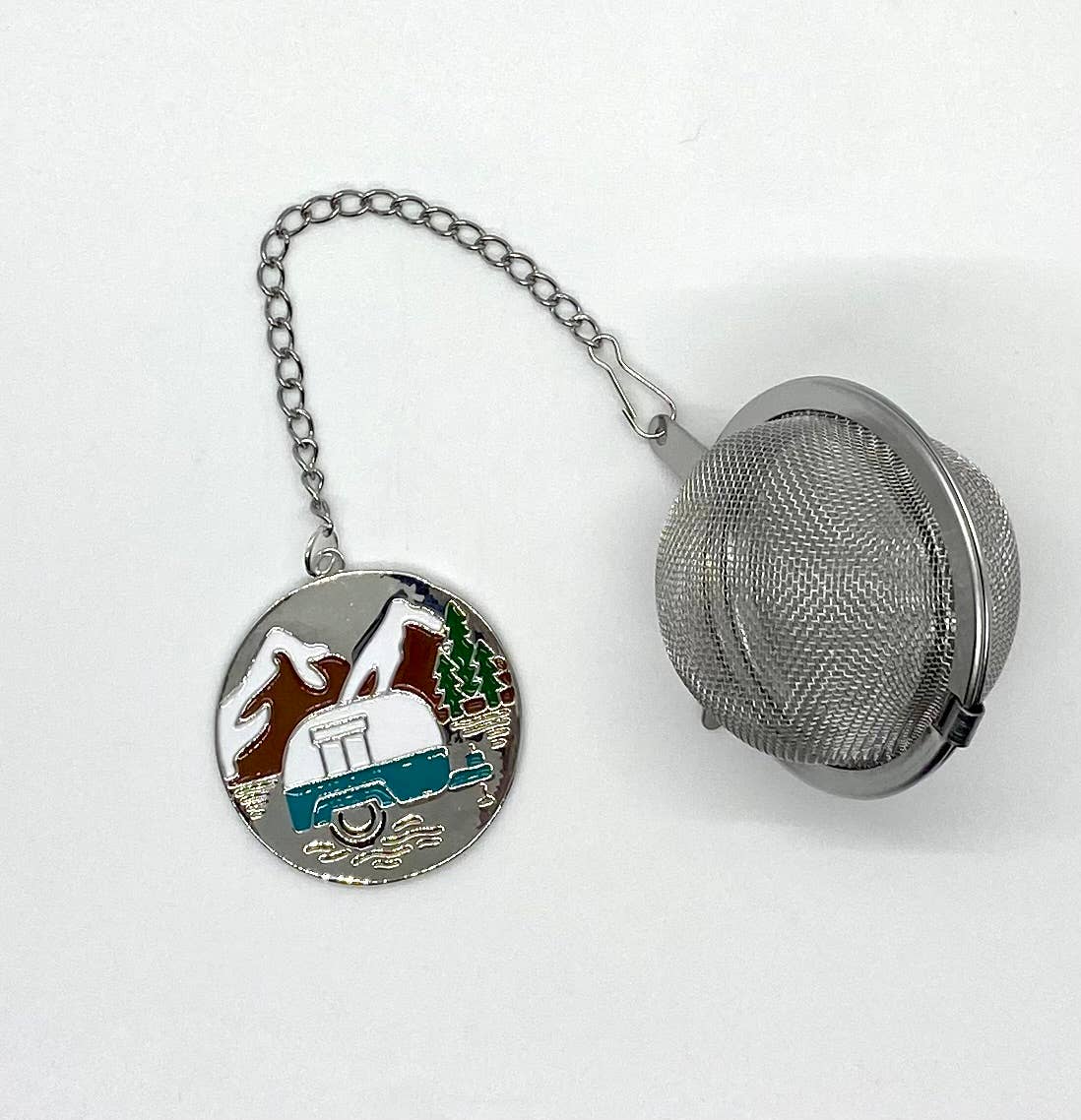 Loose Leaf Tea Infuser, Vintage Camper Charm Ball, Tea Gift